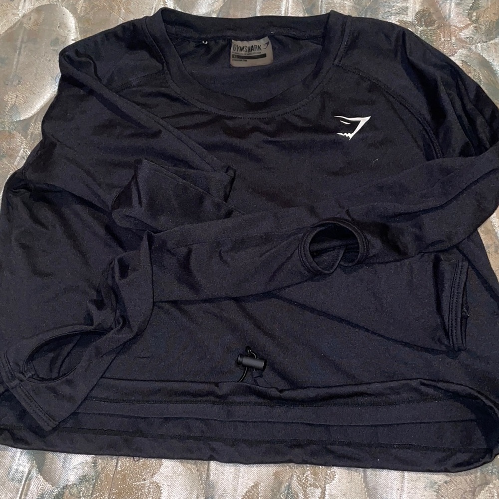 Gymshark Draw String Crop Top - Picture 2 of 2